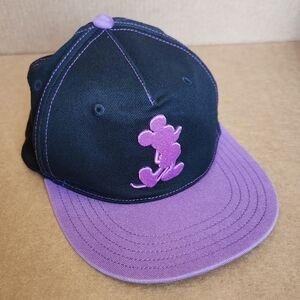 Tokyo Disneyland Mickey Mouse Baseball Cap Hat Purple Black Japan Disney Resort